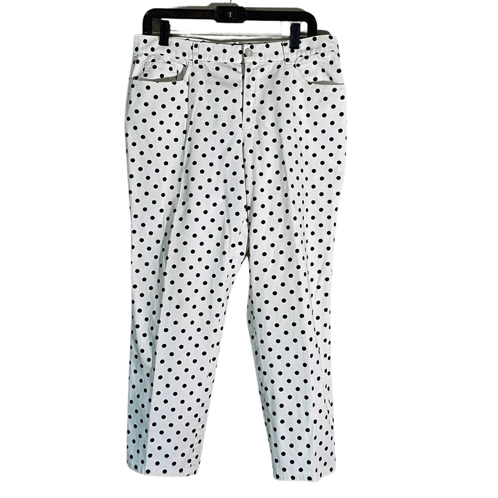 Ralph Lauren Polka Dot Petite Pants Size 14P